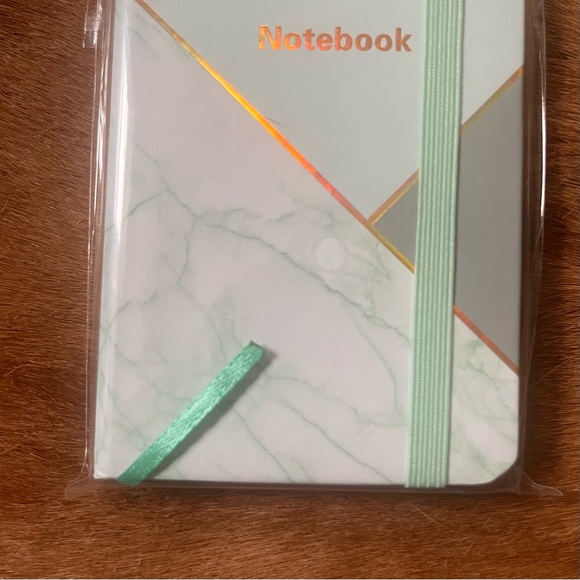 🍭 3/$10 mint green & white marble tiny lined notebook - Picture 4 of 14